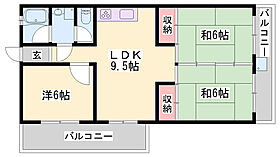 ニューハイツ新在家  ｜ 兵庫県姫路市新在家中の町（賃貸マンション3LDK・2階・51.85㎡） その2