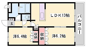 カサミラドールグランデ  ｜ 兵庫県姫路市飾磨区中島（賃貸アパート2LDK・1階・57.33㎡） その2