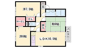 タウンコートオリビエB棟  ｜ 兵庫県姫路市大津区新町2丁目（賃貸アパート3LDK・2階・70.43㎡） その2