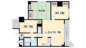 ライオンズマンション姫路  ｜ 兵庫県姫路市忍町（賃貸マンション3LDK・2階・76.36㎡） その2