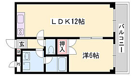 ドミール姫路  ｜ 兵庫県姫路市三左衛門堀西の町（賃貸マンション1LDK・3階・39.54㎡） その2