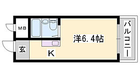 しらさぎメモリアル  ｜ 兵庫県姫路市北平野2丁目（賃貸マンション1K・2階・16.20㎡） その2