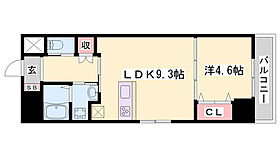 MISTRAL姫路駅前II  ｜ 兵庫県姫路市南畝町2丁目（賃貸マンション1LDK・9階・38.99㎡） その2