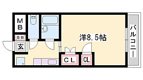 オーキッドコート  ｜ 兵庫県姫路市上大野1丁目（賃貸マンション1K・1階・25.00㎡） その2