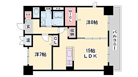 パレーブランシェ  ｜ 兵庫県姫路市豊沢町（賃貸マンション2LDK・9階・69.71㎡） その2