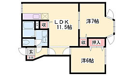 グリーンコートウメハラＢ  ｜ 兵庫県姫路市北条梅原町（賃貸アパート2LDK・1階・53.51㎡） その2