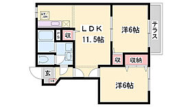 ベルクエム  ｜ 兵庫県たつの市揖西町土師（賃貸アパート2LDK・1階・51.79㎡） その2