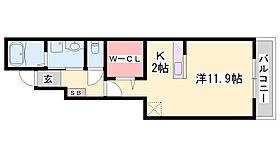 グランアウローラVI  ｜ 兵庫県姫路市飾磨区阿成鹿古（賃貸アパート1K・1階・32.94㎡） その2