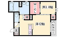 ラペール  ｜ 兵庫県姫路市朝日町（賃貸アパート1LDK・2階・40.30㎡） その1