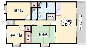 パティオタカタ  ｜ 兵庫県姫路市北今宿2丁目（賃貸マンション3LDK・3階・69.30㎡） その2