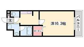 シャトー揚羽  ｜ 兵庫県姫路市三左衛門堀西の町（賃貸マンション1K・3階・31.26㎡） その2