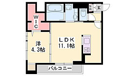 ボナールゲート  ｜ 兵庫県姫路市安田4丁目（賃貸アパート1LDK・1階・40.38㎡） その2