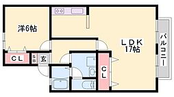 セジュールタデノ 1階/-