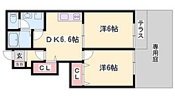 間取図画像 2DK