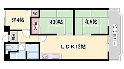 メゾン今在家 3LDKの間取図画像