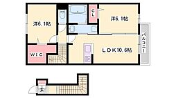 メゾン ベルハープ 2階