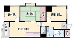 カサ・ディ・フォーレ 3DKの間取図画像