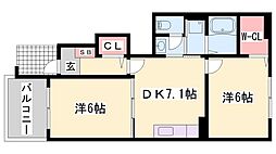 ノイ・フリーデB 1階