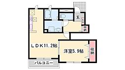 間取図画像 1LDK