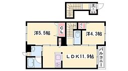 カーサグラス オエステ 2階