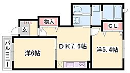 間取図画像 2DK