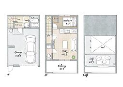 姫路市広畑区蒲田ガレージハウス 1階/-