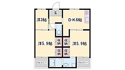 ビレッジハウス野村 1階/-