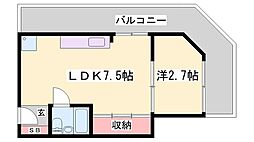 ペシュ七番館 2LDKの間取図画像