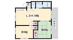 ヒルスクウェア辻川山B棟 2階/-