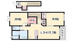 ドゥーメゾンセフィオ 2LDKの間取図画像