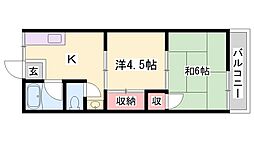 プリムローズ 2DKの間取図画像