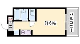 ウイングス北平野 ワンルームの間取図画像