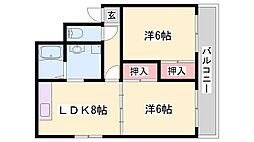 中村ハイツ 3階/-