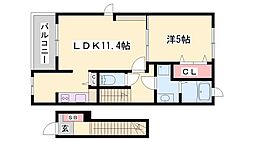 ヴァンベールI 2階/-