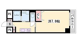 インタービレッジ土山 1Kの間取図画像