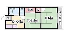 輝ハイツ 2階/-