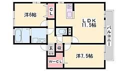 セジュール砥堀 B棟 2階
