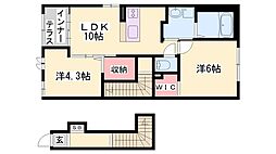 グリーンハーベスト 2LDKの間取図画像