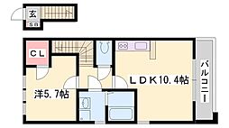 アーバンコートM 1LDKの間取図画像