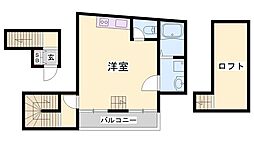 ヘリテージコート寺家町 ワンルームの間取図画像