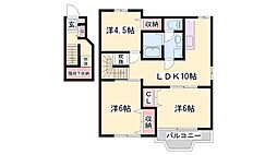 アレグラール2 3LDKの間取図画像