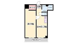 五反ビル 1DKの間取図画像