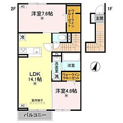 プラウディア滝野 2階