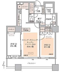 間取図画像 2LDK