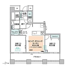 間取図画像 2LDK