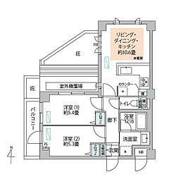 コスモ小竹向原アーバンフォルム 2LDKの間取図画像