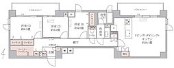 アゼリアテラス新宿 3LDKの間取図画像
