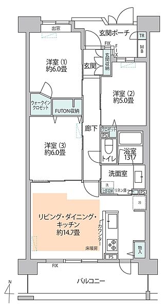 間取りを拡大表示