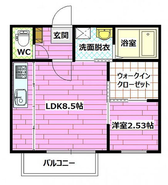 シャーメゾン笹村 ｜広島県広島市安佐南区長楽寺2丁目(賃貸アパート1LDK・2階・30.00㎡)の写真 その2