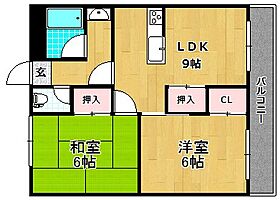 ロイヤルハイツさつき丘  ｜ 大阪府枚方市山之上西町（賃貸マンション2LDK・7階・52.00㎡） その2